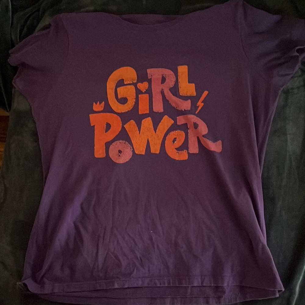 Purple “Girl Power” shirt in Large